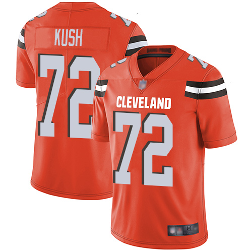 Cleveland Browns Eric Kush Men Orange Limited Jersey 72 NFL Football Alternate Vapor Untouchable